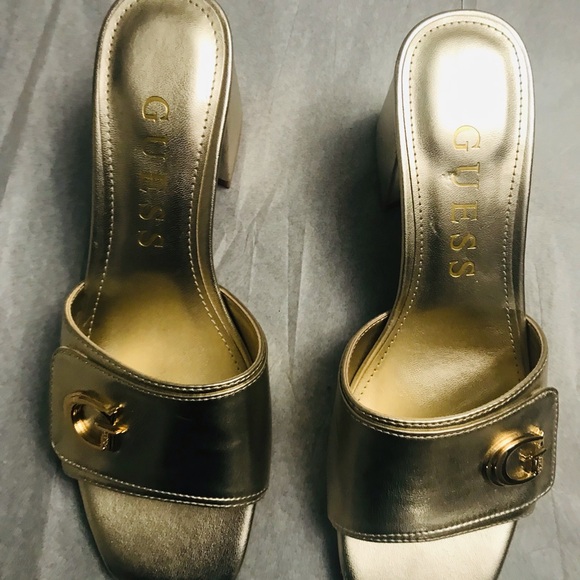 GUESS WOMEN GALLAI BLOCK HEEL SANDALS. CLASSY DESIGN FOR MODERN LOOKS. NEW SIZE8 - Picture 7 of 7